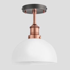 Brooklyn Opal Glass Dome Flush Mount Light - 8 Inch - Pre-order - Expected w/c 13th of May