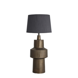 Industville - Ornate Tower Table Lamp - Brass