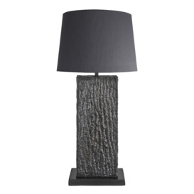 Industville - Ornate Column Table Lamp - Pewter - thumbnail 1