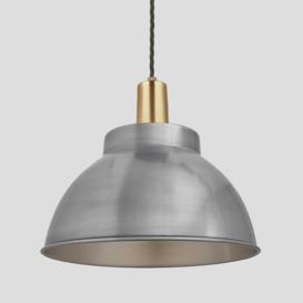 Industville - Sleek Dome Pendant - 13 Inch - Light Pewter - thumbnail 3