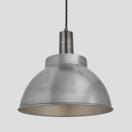 Industville - Sleek Dome Pendant - 13 Inch - Light Pewter - thumbnail 1