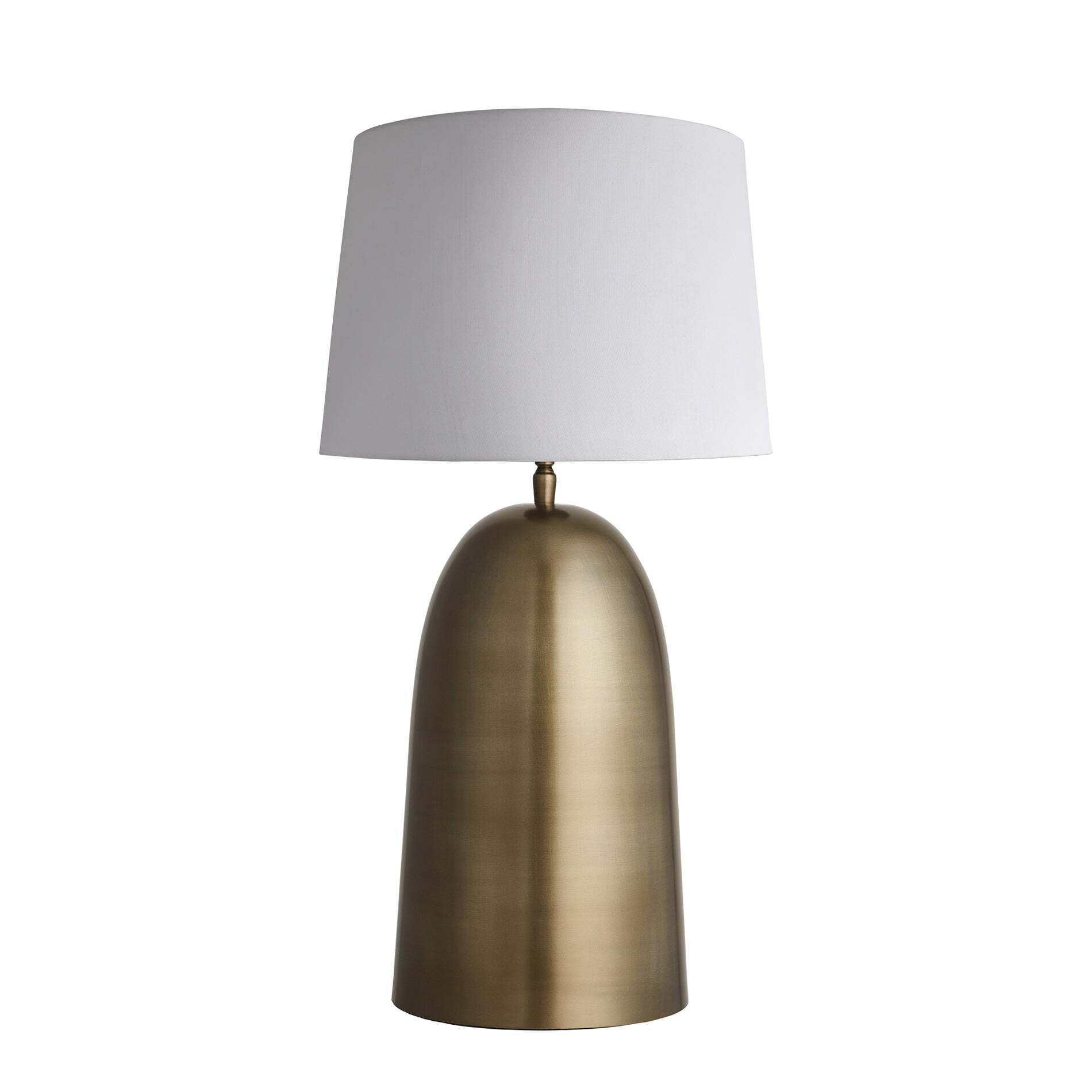 Pillar Bell Table Lamp - Brass