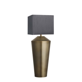 Industville - Pillar Geometric Cone Table Lamp - Brass