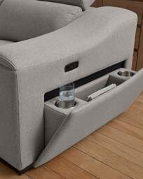 Franklin Power Recliner Chair Grey - JD Williams - thumbnail 2