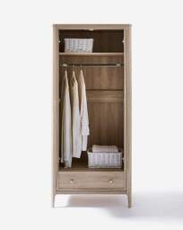 Charlotte Double Wardrobe Washed OAK - Julipa - thumbnail 3