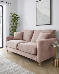 Beckett Chenille 3 Seater Sofa Blush - JD Williams - thumbnail 1