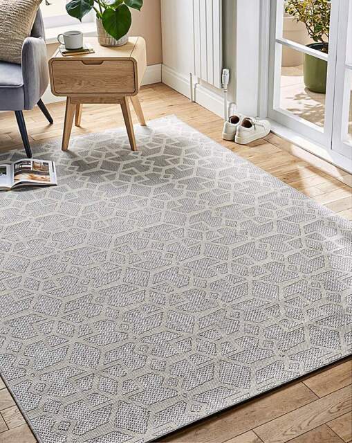 Lennox Indoor and Outdoor Rug Grey - Homemaker - Size: 120X170 - image 1
