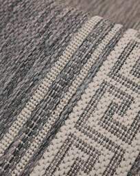 Gel Backed Greek Key Runner Steel - Homemaker - Size: 60X180 - thumbnail 3