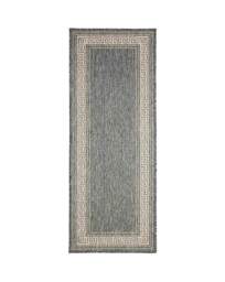 Gel Backed Greek Key Runner Steel - Homemaker - Size: 60X180 - thumbnail 2
