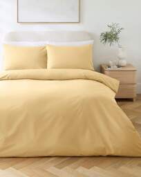 Non Iron Extra Deep 38cm Fitted Sheet Lemon - JD Williams - Size: DOUBLE - thumbnail 2