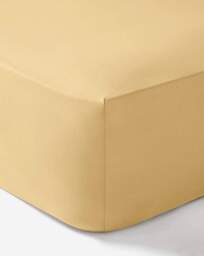 Non Iron Extra Deep 38cm Fitted Sheet Lemon - JD Williams - Size: DOUBLE - thumbnail 3