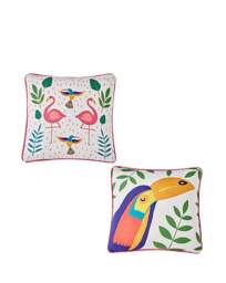 Fusion Tropical Flamingo Outdoor Cushion Pink - Fusion - thumbnail 2