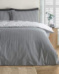 CL Bow Embroidery Duvet Set CRM/BLK Cream/Black - Catherine Lansfield - Size: SINGLE - thumbnail 2