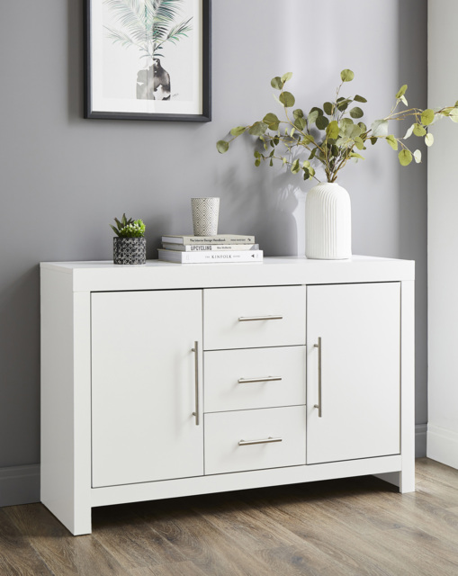 Dakota Large Sideboard White - At Home Collection - image 1