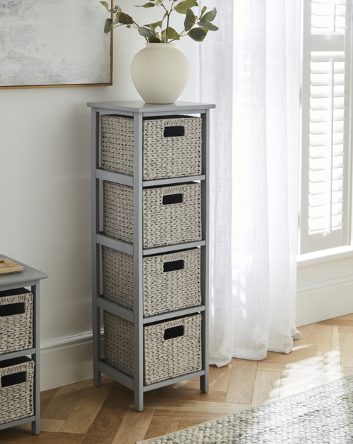 Hyacinth 4 Drawer Tall Unit Grey - JD Williams - image 1