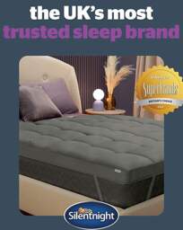 Silentnight Deep Sleep Mattress Topper Charcoal - Silentnight - Size: DOUBLE - thumbnail 4
