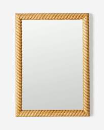 Twisted Wood Wall Mirror Natural - JD Williams - thumbnail 2