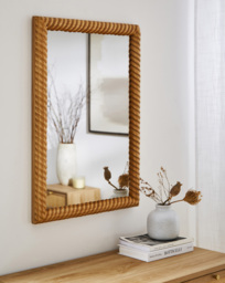 Twisted Wood Wall Mirror Natural - JD Williams - thumbnail 1