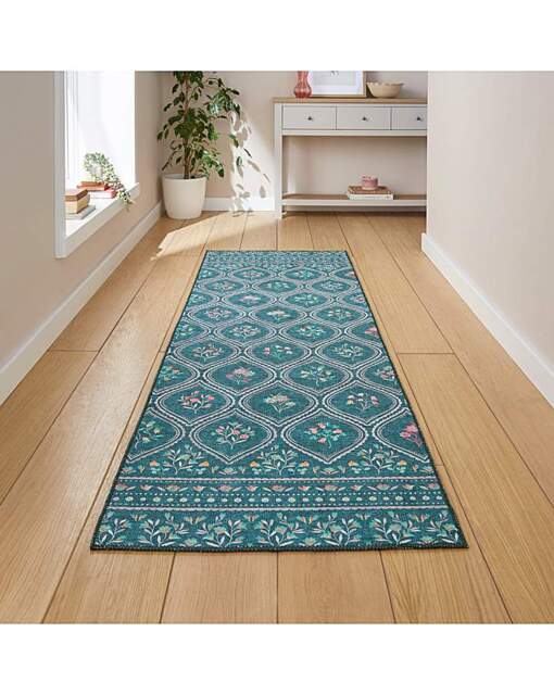 Catherine Lansfield Cameo Runner Green - Catherine Lansfield - Size: 61x170 - image 1