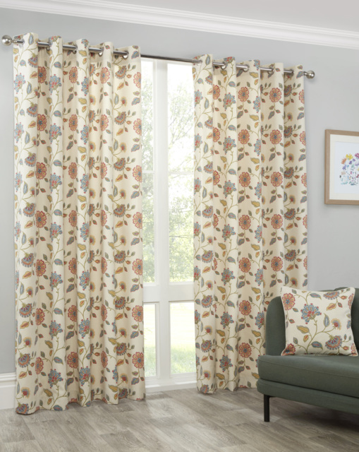 Sundour Shelley Eyelet Curtains Multi - Sundour - Size: 117 x 137cm - image 1