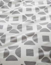 Gray & Osbourn Arran Tile Duvet Set White/Grey - Gray & Osbourn - Size: KING - thumbnail 2