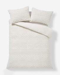 Pipin Cosy Cuddle Fleece Duvet Cover Set Cream - At Home Collection - Size: SINGLE - thumbnail 2