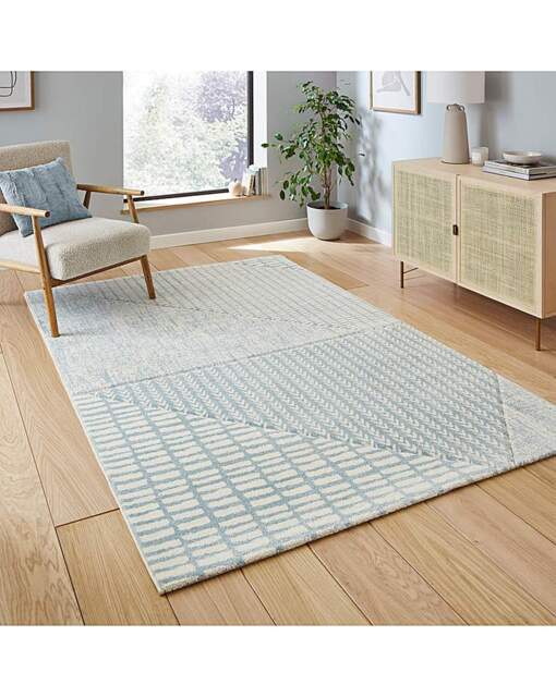 Catherine Lansfield Larsson Abstract Rug Blue - Catherine Lansfield - Size: 80X150 - image 1