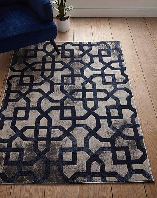 Avanti Geo Rug Blue/Grey - Origins - Size: 120X170 - image 1
