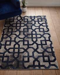 Avanti Geo Rug Blue/Grey - Origins - Size: 120X170 - thumbnail 1