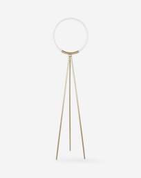 Led Frosted Hoop Tripod Floor Lamp Champagne - Searchlight - thumbnail 2