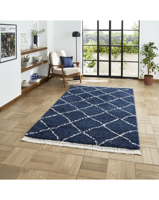 Think Rugs Boho Berber Rug Navy - Think Rugs - Size: 200X290 - image 1