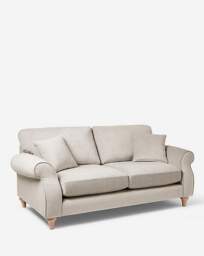 Julipa Colston Chenille 3 Seater Sofa Natural - Julipa - thumbnail 3