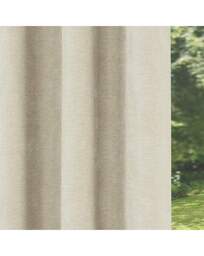 Knightsbridge Black Out Eyelet Curtains Cream - Enhanced Living - Size: 117 x 137cm - thumbnail 2