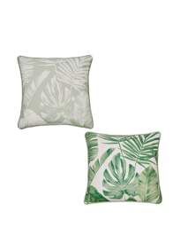 D & D Tahiti Outdoor Filled Cushion Green - Dreams & Drapes - thumbnail 2