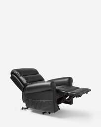 Brockton Recliner Faux Leather Black - JD Williams - thumbnail 2