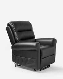 Brockton Recliner Faux Leather Black - JD Williams - thumbnail 3