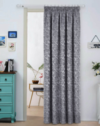 Buckingham Jacquard Door Curtain Grey - Sundour - Size: 168X214 - thumbnail 1