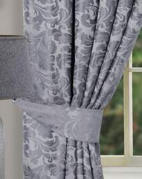 Buckingham Jacquard Door Curtain Grey - Sundour - Size: 168X214 - thumbnail 2