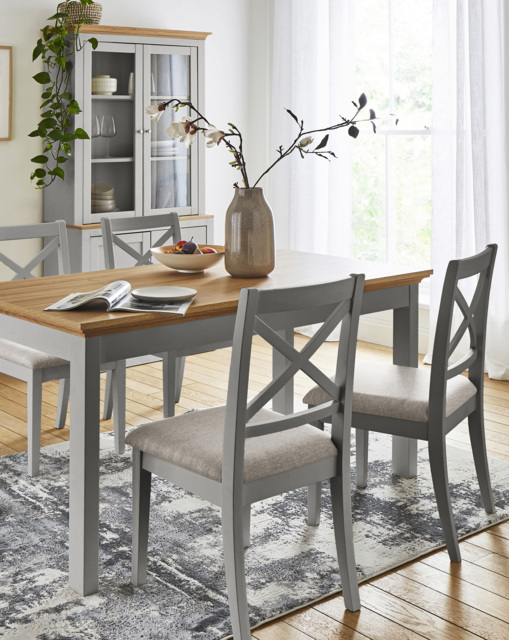 Julipa Table with 4 Ashford Chairs Grey/Grey - image 1