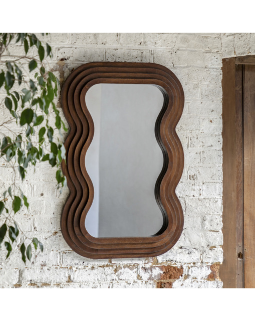 Gallery Hasker Wall Mirror Brown - Gallery Direct - image 1