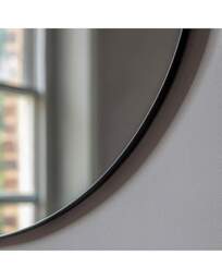 Gallery Bowie Round Mirror Black Black - Gallery Direct - thumbnail 2