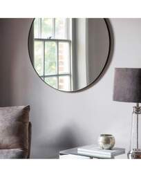 Gallery Bowie Round Mirror Black Black - Gallery Direct - thumbnail 4