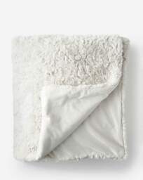 Textured Faux Fur Throw Ivory - JD Williams - Size: 120X150 - thumbnail 3