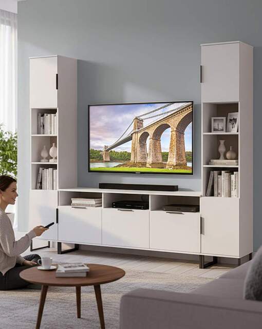 Hayden U-shape Media Unit White - Welcome - image 1