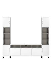 Hayden U-shape Media Unit White - Welcome - thumbnail 4
