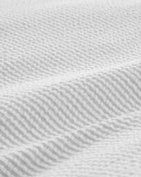 Bianca Seersucker Woven Stripe Duvet GRY Grey - Bianca - Size: SINGLE - thumbnail 3