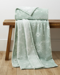 Celeste Fleece Throw Sage Green - JD Williams - Size: 130X150