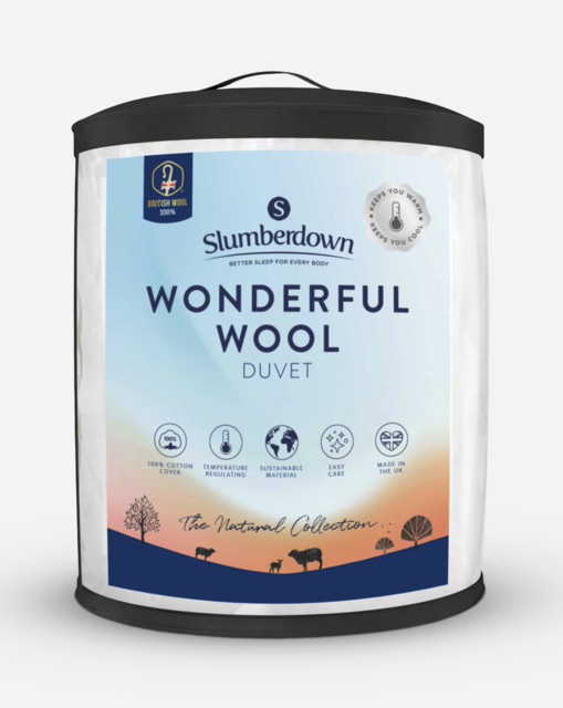 Slumberdown Wonderful Wool Medium Duvet White - Slumberdown - Size: DOUBLE - image 1