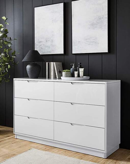 Ellia Large Chest of Drawers White - JD Williams - image 1