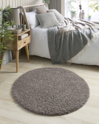 Buddy Fleck Washable Rug Circle Mocha - Buddy - Size: 100 DIA - thumbnail 1